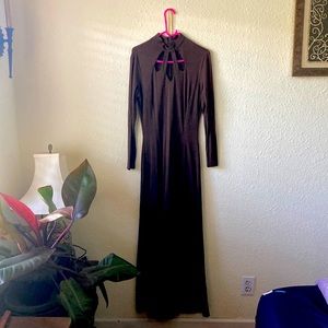 Long brown vintage dress